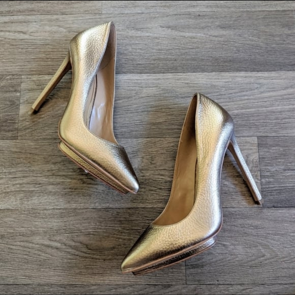 NWT Enzo Angiolini Bronze Kamrin Pump High Heel Size 7 - Picture 2 of 8